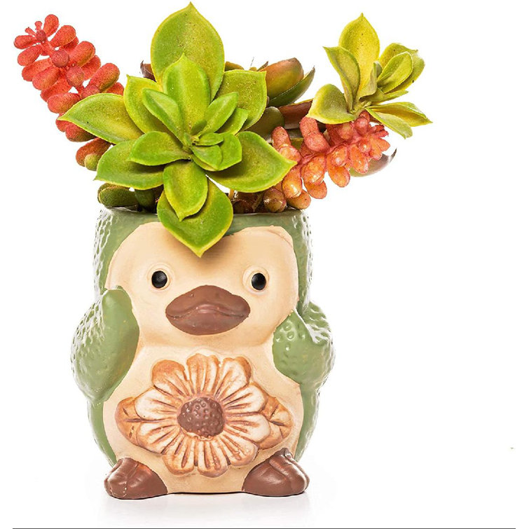 Red Barrel Studio® Shontay Clay Statue Planter Wayfair